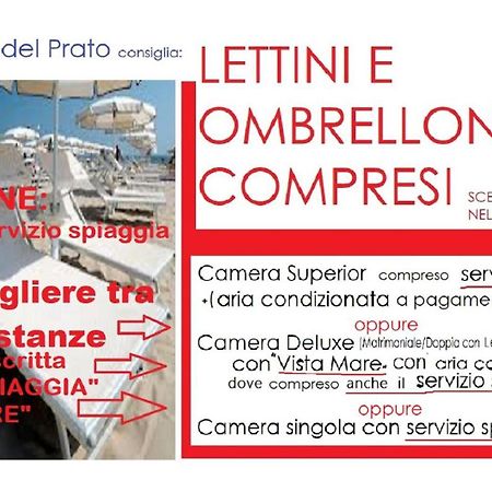 Hotel Villa del Prato cucina romagnola e possibilità Pacchetto Spiaggia Bellariva Di Rimini Exterior foto